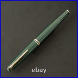Authentic Vintage 1960s Montblanc 22 Rare Green 14C Wing Nib F No Crack Serviced