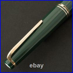 Authentic Vintage 1960s Montblanc 22 Rare Green 14C Wing Nib F No Crack Serviced