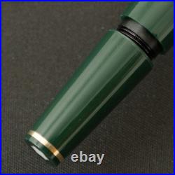 Authentic Vintage 1960s Montblanc 22 Rare Green 14C Wing Nib F No Crack Serviced