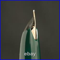 Authentic Vintage 1960s Montblanc 22 Rare Green 14C Wing Nib F No Crack Serviced