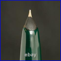 Authentic Vintage 1960s Montblanc 22 Rare Green 14C Wing Nib F No Crack Serviced