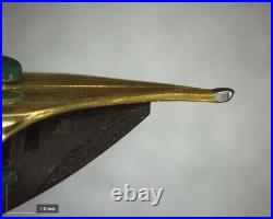 Authentic Vintage 1960s Montblanc 22 Rare Green 14C Wing Nib F No Crack Serviced