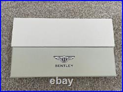BENTLEY Original Novelty Black/Silver Metal Twisted Ballpoint Pen wz/Box Rare