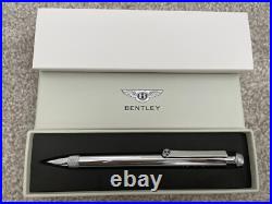 BENTLEY Original Novelty Black/Silver Metal Twisted Ballpoint Pen wz/Box Rare