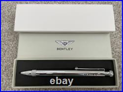 BENTLEY Original Novelty Black/Silver Metal Twisted Ballpoint Pen wz/Box Rare