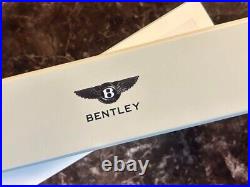 BENTLEY Original Novelty Black/Silver Metal Twisted Ballpoint Pen wz/Box Rare