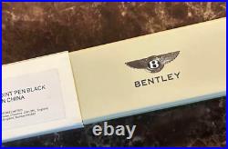 BENTLEY Original Novelty Black/Silver Metal Twisted Ballpoint Pen wz/Box Rare