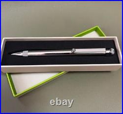 BENTLEY Original Novelty Chrome Silver Metal Twisted Ballpoint Pen wz/Box Rare