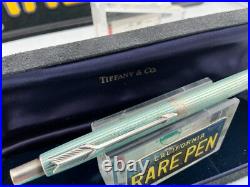 BEYOND RARE Parker BLUE AMBASSADOR TIFFANY &Co Sterling Silver Ballpoint Pen NOS