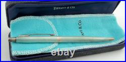 BEYOND RARE Parker BLUE AMBASSADOR TIFFANY &Co Sterling Silver Ballpoint Pen NOS