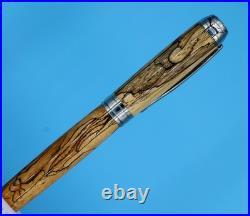 Beaufort Mistral Fountain Pen Rhodium Stabilized Spalted Tamarind Handmade