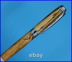 Beaufort Mistral Fountain Pen Rhodium Stabilized Spalted Tamarind Handmade