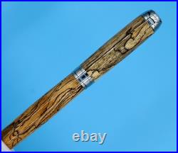 Beaufort Mistral Fountain Pen Rhodium Stabilized Spalted Tamarind Handmade