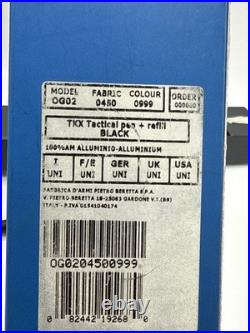 Beretta Tactical Pen TKX OG02 Stainless Steel Comfortable Grip OPEN BOX Rare