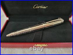 CARTIER R DE Transatlantique Rivets Palladium finish Pen NEW in Box RARE