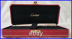 CARTIER R DE Transatlantique Rivets Palladium finish Pen NEW in Box RARE