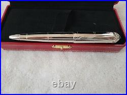 CARTIER R DE Transatlantique Rivets Palladium finish Pen NEW in Box RARE