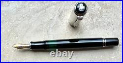 CLEARANCE Rare PELIKAN M430 Sterling Silver pen, 18 carat (pf) B nib