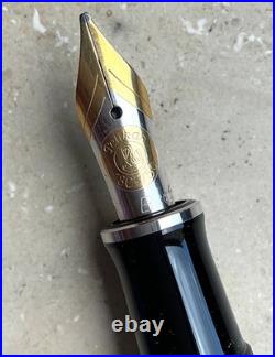 CLEARANCE Rare PELIKAN M430 Sterling Silver pen, 18 carat (pf) B nib