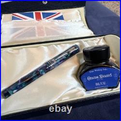 CONWAY STEWART RARE DANDY WITH 18ct Silver TRIM FOUNTAIN PEN Limited 32/500 S