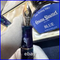 CONWAY STEWART RARE DANDY WITH 18ct Silver TRIM FOUNTAIN PEN Limited 32/500 S