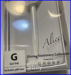 CROSS New Disney Alice Series White Click Gel Ink Ballpoint Pen RARE RARE Rare