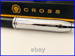 CROSS Townsend B/P Pen Black Lacquer & Chrome RARE New In Box