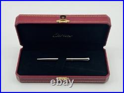 Cartier Agenda Mini Ballpoint Pen With Blue Cabochon New Super Rare 100% Genuine