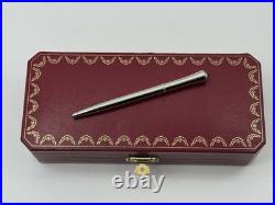 Cartier Agenda Mini Ballpoint Pen With Blue Cabochon New Super Rare 100% Genuine