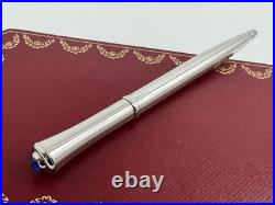 Cartier Agenda Mini Ballpoint Pen With Blue Cabochon New Super Rare 100% Genuine