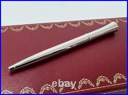 Cartier Agenda Mini Ballpoint Pen With Blue Cabochon New Super Rare 100% Genuine