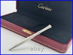Cartier Agenda Mini Ballpoint Pen With Blue Cabochon New Super Rare 100% Genuine