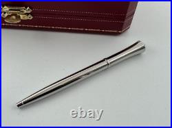Cartier Agenda Mini Ballpoint Pen With Blue Cabochon New Super Rare 100% Genuine