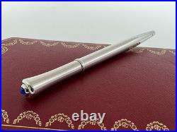 Cartier Agenda Mini Ballpoint Pen With Blue Cabochon New Super Rare 100% Genuine