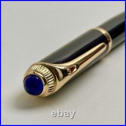 Cartier Black Composite Golden Executive Rollerball Pen Rare AD VIP Gift
