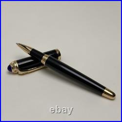Cartier Black Composite Golden Executive Rollerball Pen Rare AD VIP Gift