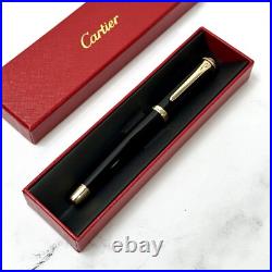 Cartier Black Gold Composite Executive Rollerball Pen Rare AD VIP Gift Cartier Black Gold Composite Executive Rollerball Pen Rare AD VIP Gift