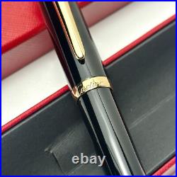 Cartier Black Gold Composite Executive Rollerball Pen Rare AD VIP Gift Cartier Black Gold Composite Executive Rollerball Pen Rare AD VIP Gift