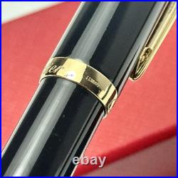 Cartier Black Gold Composite Executive Rollerball Pen Rare AD VIP Gift