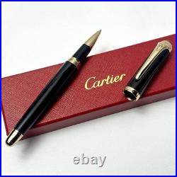 Cartier Black Gold Composite Executive Rollerball Pen Rare AD VIP Gift