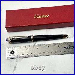 Cartier Black Gold Composite Executive Rollerball Pen Rare AD VIP Gift