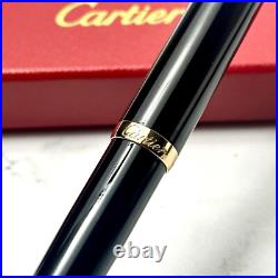 Cartier Black Gold Composite Executive Rollerball Pen Rare AD VIP Gift Cartier Black Gold Composite Executive Rollerball Pen Rare AD VIP Gift