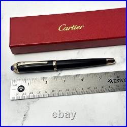 Cartier Black Gold Composite Executive Rollerball Pen Rare AD VIP Gift Cartier Black Gold Composite Executive Rollerball Pen Rare AD VIP Gift