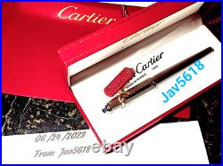 Cartier Diabolo Fountain Pen Grain D'orge Gold, Special Edition Pasha Rare, New,