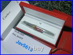 Cartier Diabolo Fountain Pen Grain D'orge Gold, Special Edition Pasha Rare, New,