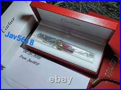 Cartier Diabolo Fountain Pen Grain D'orge Gold, Special Edition Pasha Rare, New,