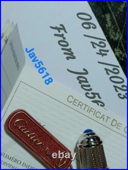 Cartier Diabolo Fountain Pen Grain D'orge Gold, Special Edition Pasha Rare, New,