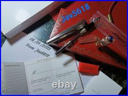 Cartier Diabolo Fountain Pen Grain D'orge Gold, Special Edition Pasha Rare, New,