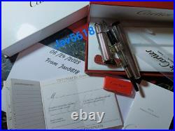 Cartier Diabolo Fountain Pen Grain D'orge Gold, Special Edition Pasha Rare, New,