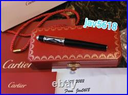 Cartier Diabolo Fountain Pen Logotype Gold Nib, Special Edition Rare Pasha New